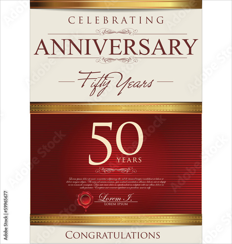 50 years anniversary  background