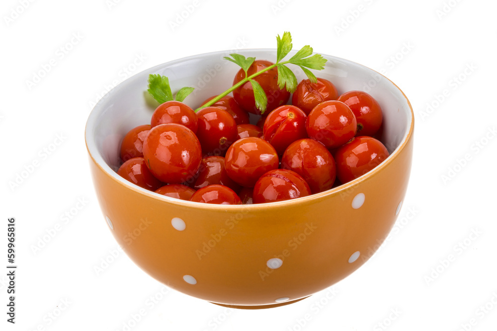 Marinated cherry tomato