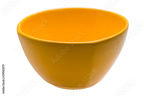 Yellow empty bowl