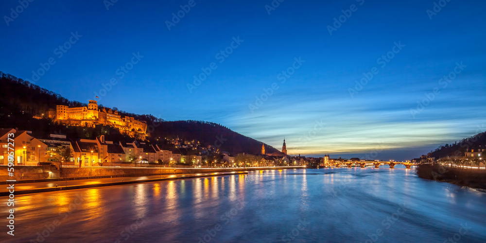 Heidelberg at night