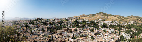 Panoramic of Granada, Spain