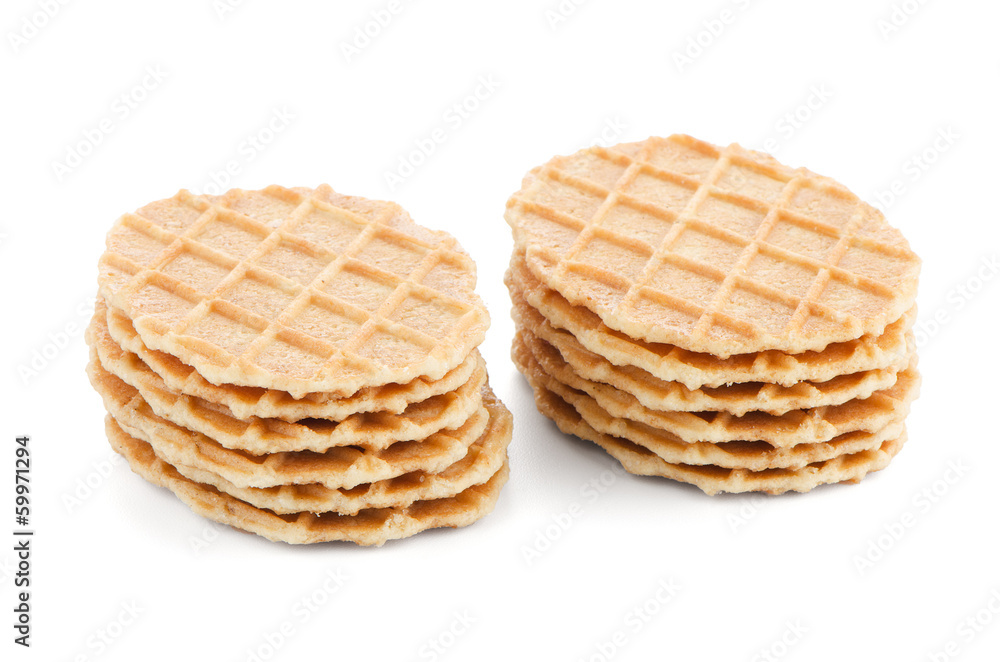 Pile of sweet waffles Pile of sweet waffles