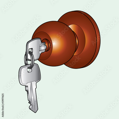 Door knob vector