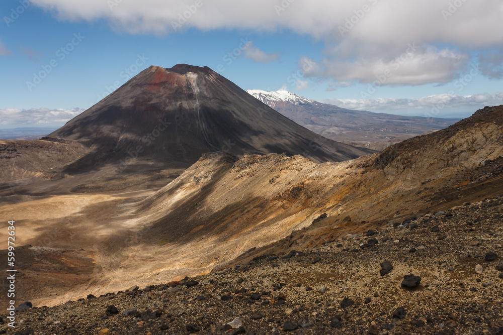 Mount Ngauruhoe in Tongariro National Park Mount Ngauruhoe in Tongariro National Park