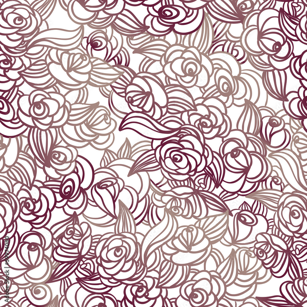 Seamless roses pattern Seamless roses pattern