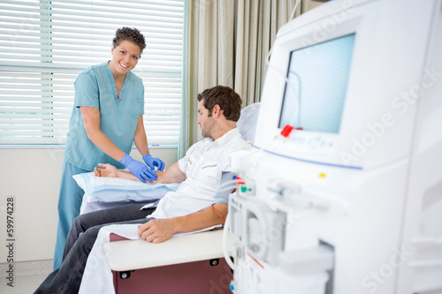 Εκτύπωση καμβά Nurse Portrait on Renal Ward