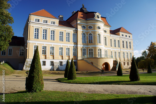 park and baroque palace in Rogalin, Poland