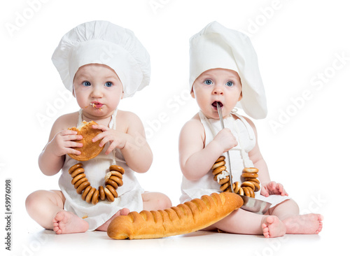Little bakers kids boy and ...