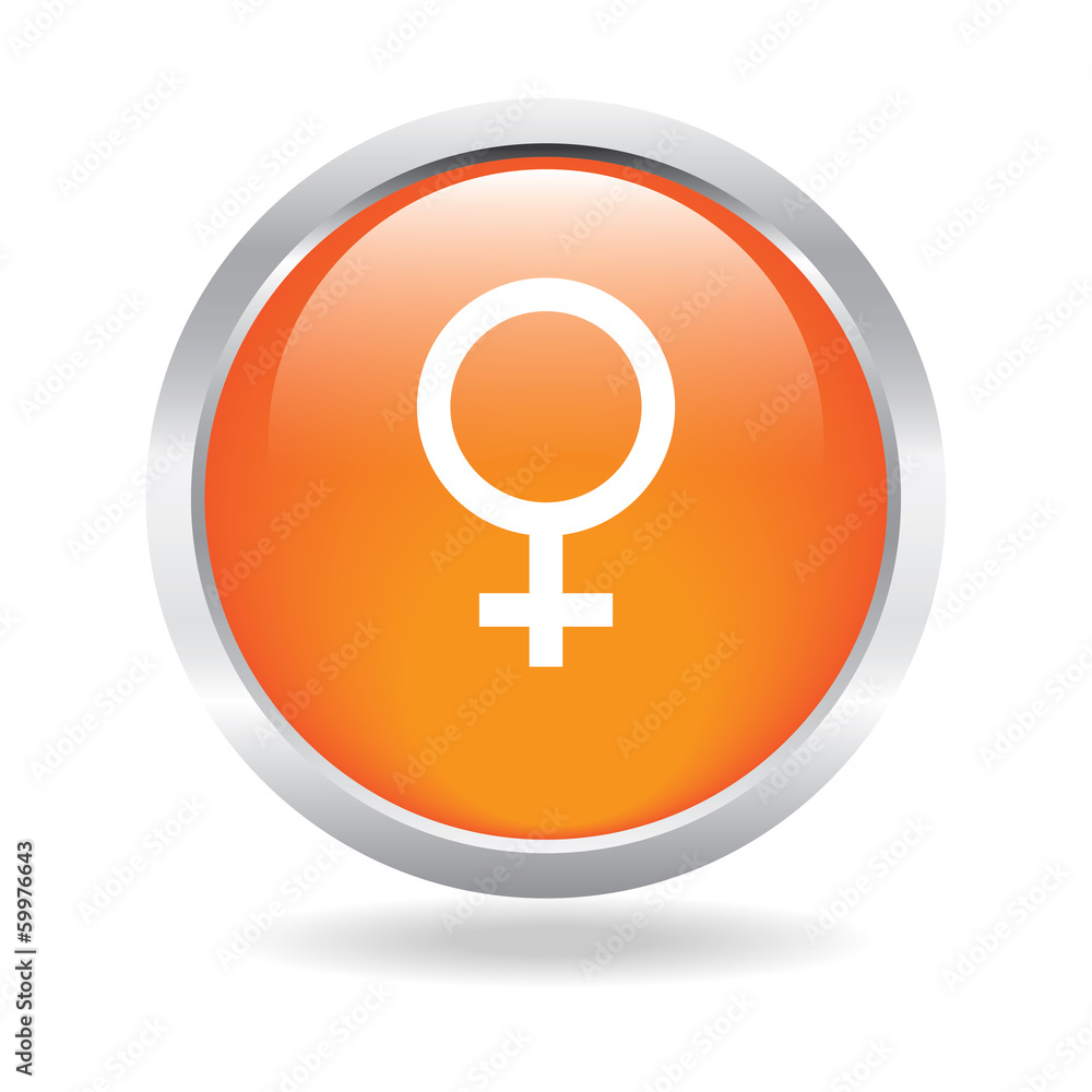 Gender button with white background Gender button with white background