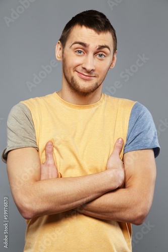 Handsome young man in a t-shirt