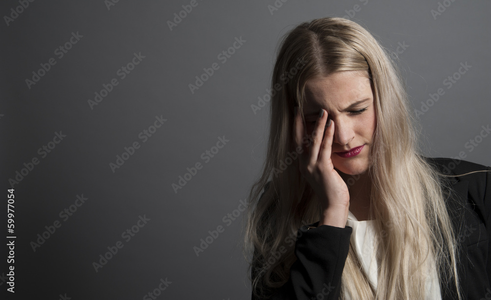 Verzweifelte Frau Verzweifelte Frau
