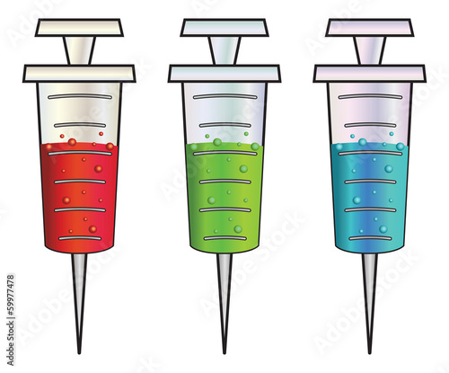 Cartoon syringes rgb