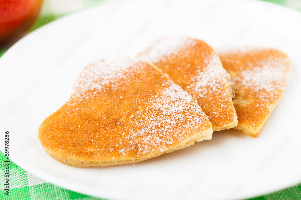 Heart shape pancakes Heart shape pancakes