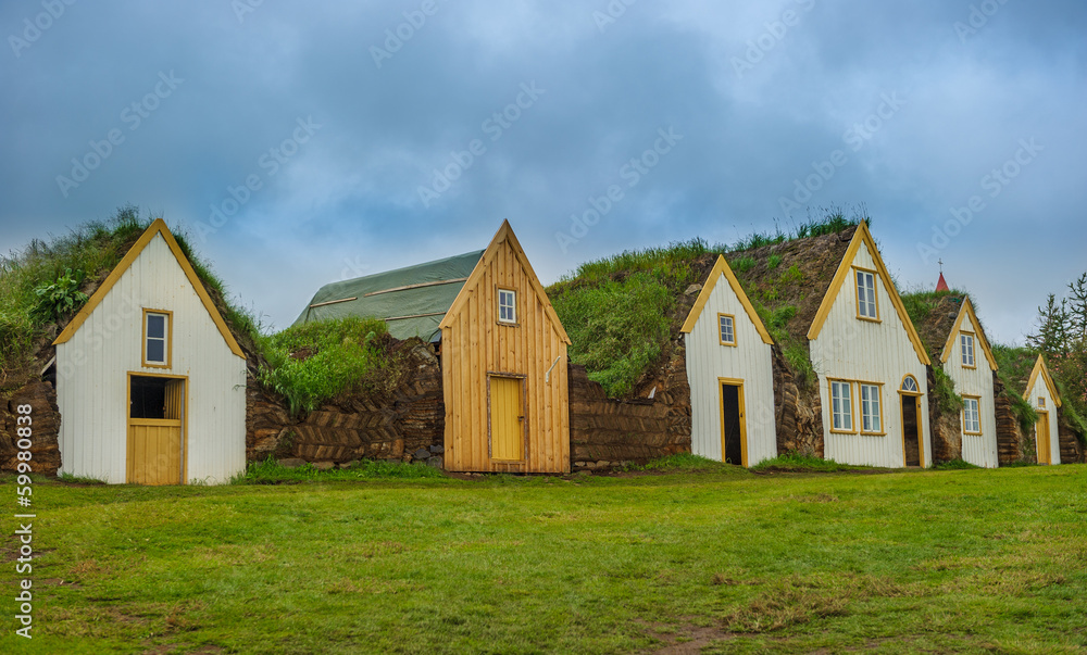 Traditional Icelandic turf houses, Glaumbaer museum