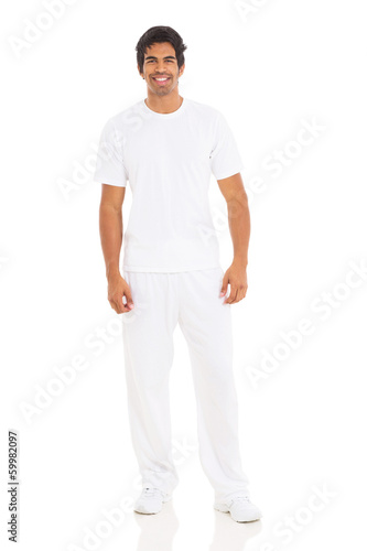 indian man in white clothes