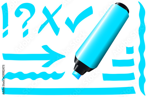Fluorescent Marker Blue