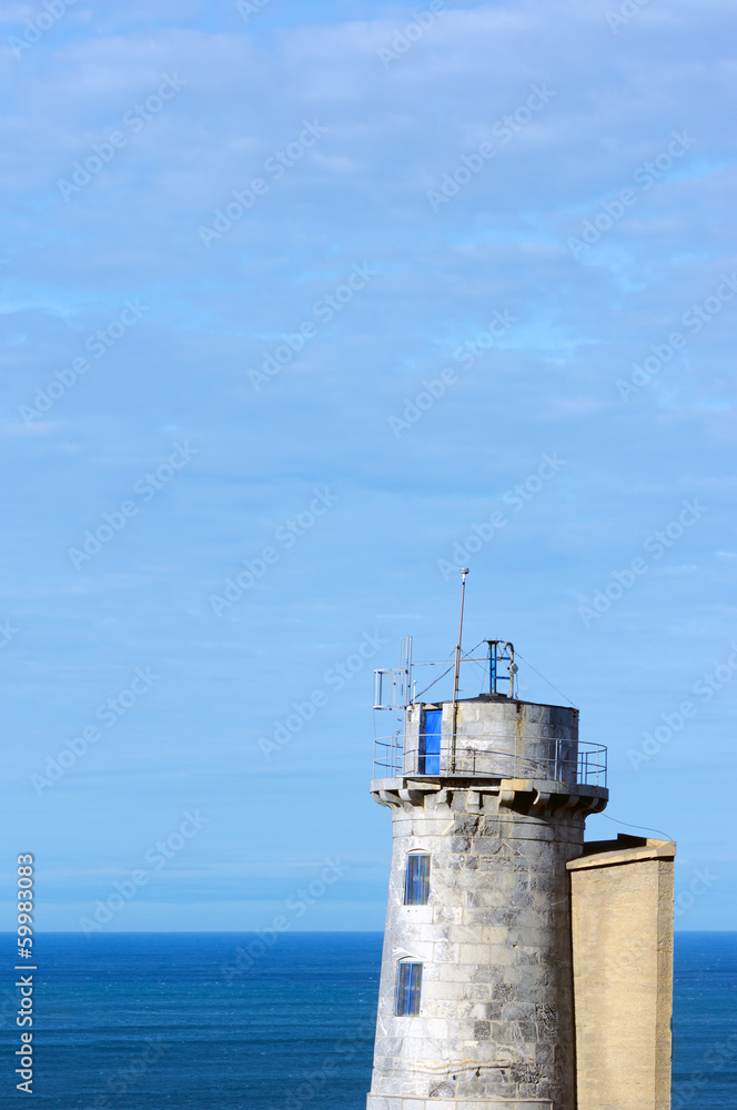 closeup of matxitxako old lighthouse closeup of matxitxako old lighthouse