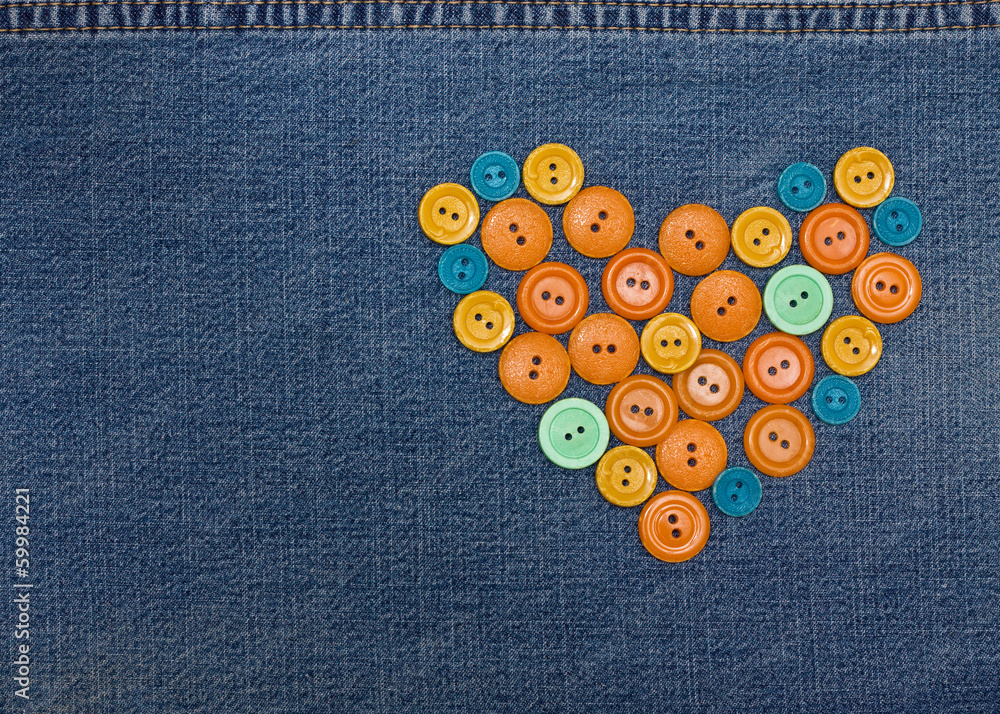 heart from buttons heart from buttons