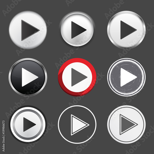 Free Download Play Buttons - GFXLoad