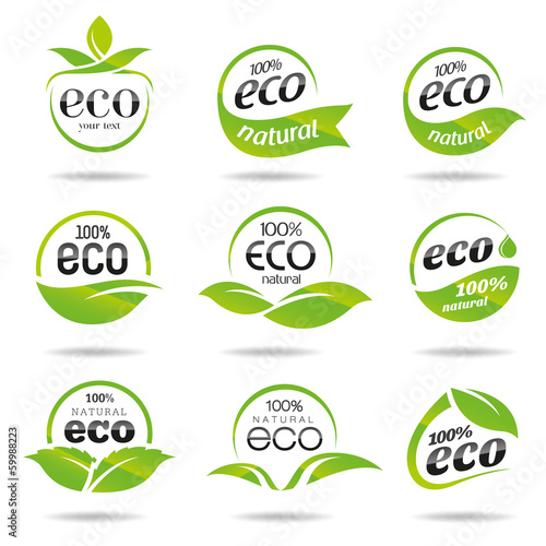 Ecology icon set. Eco-icons