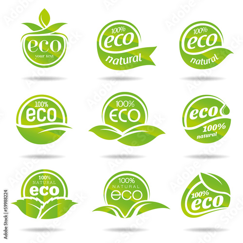 Ecology icon set. Eco-icons