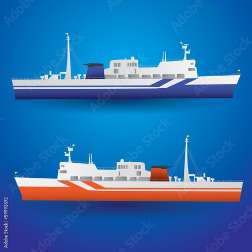 vector ferry ship eps10