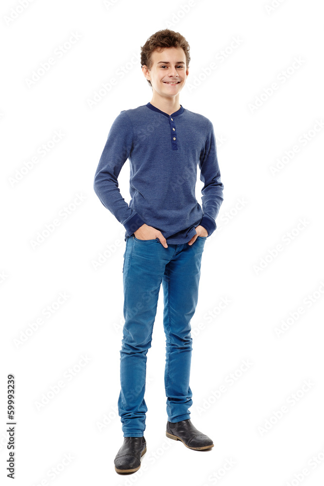 Fototapeta premium Trendy teenager with hands in pockets