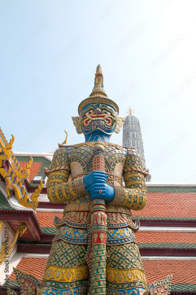 traditional thai style giant statue