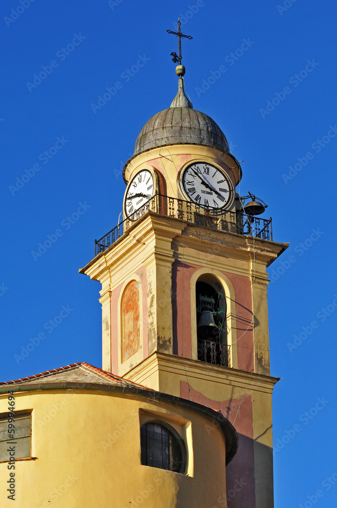 Camogli, Liguria - campanile basilica di Santa Maria Assunta