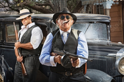 Canvas Print Serious Mob Boss