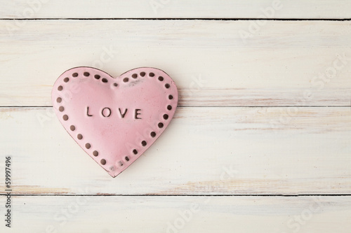 valentines day card with heart