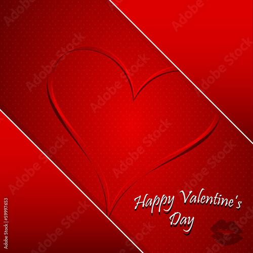 Valentine's day greeting card.
