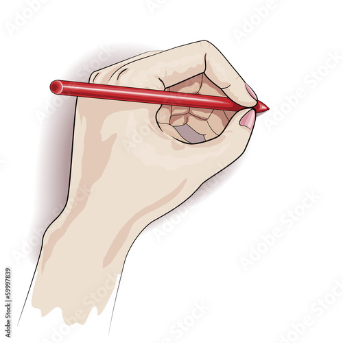 Writing left hand