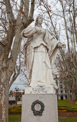Statue of Queen Sancha (circa1753). Madrid, Spain. photo