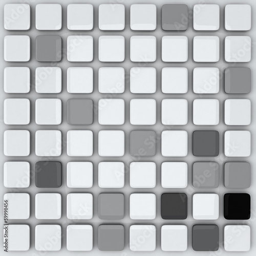 Abstract 3d background - grey cubes