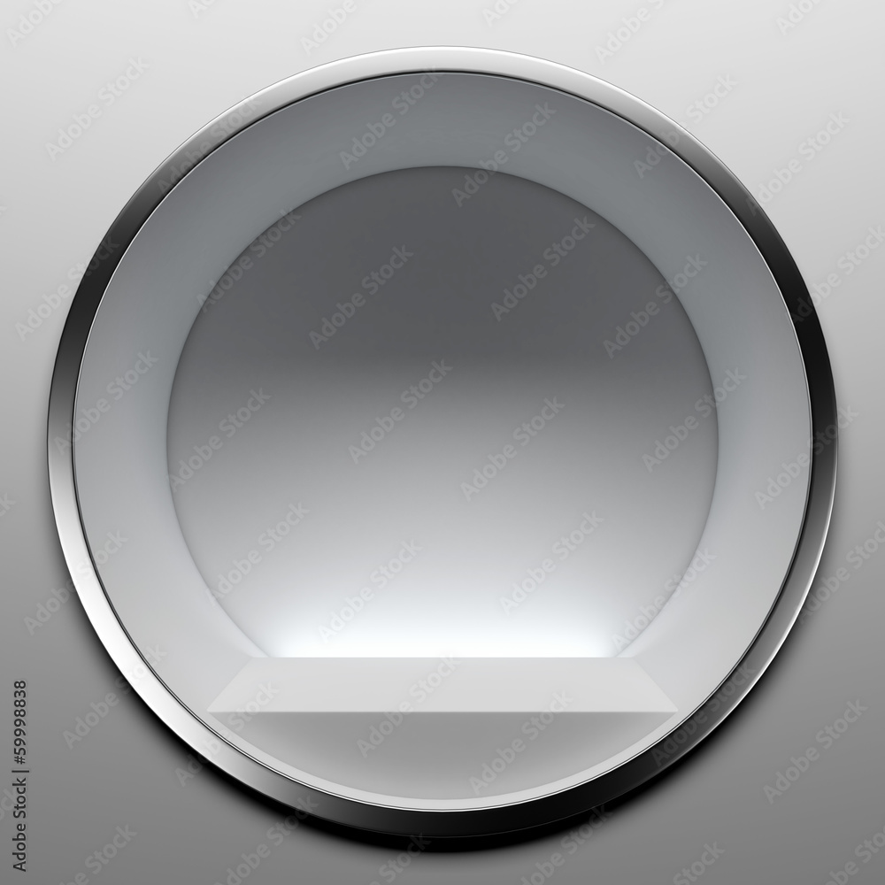 Empty round showcase Empty round showcase