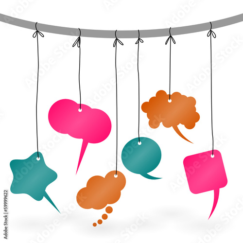 sprechblasen haengend I