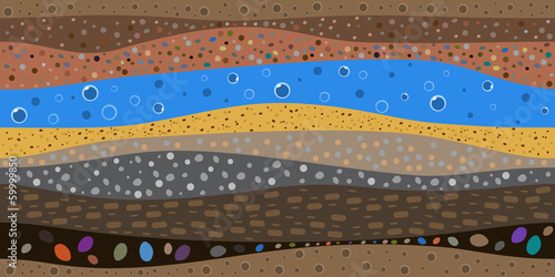 layers of the earth abstract background
