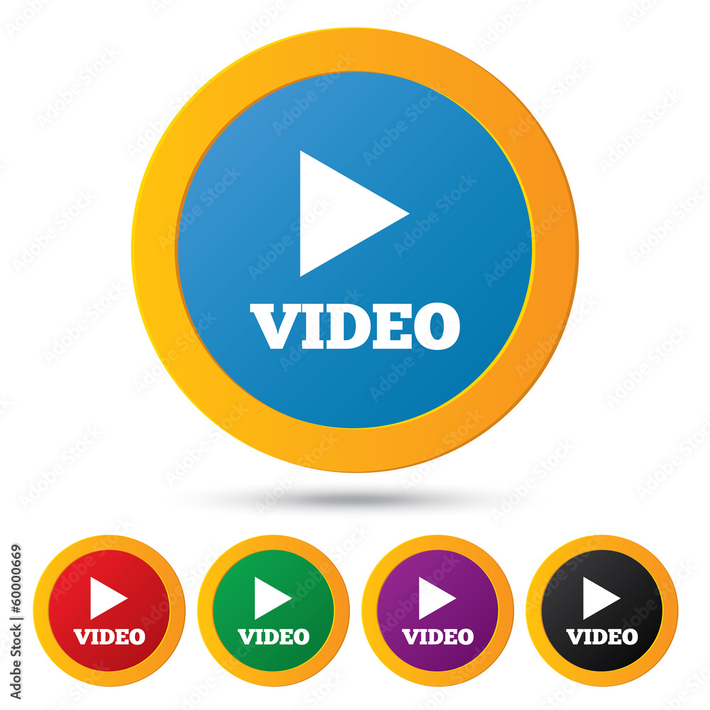 Play video buttons. Player navigation. Vector. Play video buttons. Player navigation. Vector.