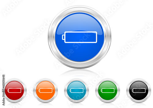 battery icon vector set