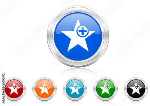star icon vector set