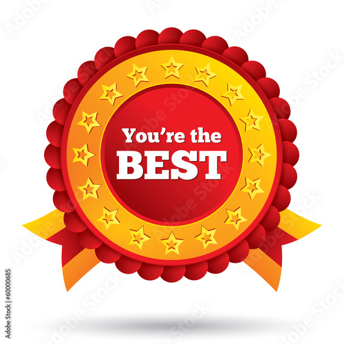 You are the best icon. Customer service award.