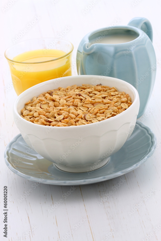 Delicious and healthy granola cereal Delicious and healthy granola cereal