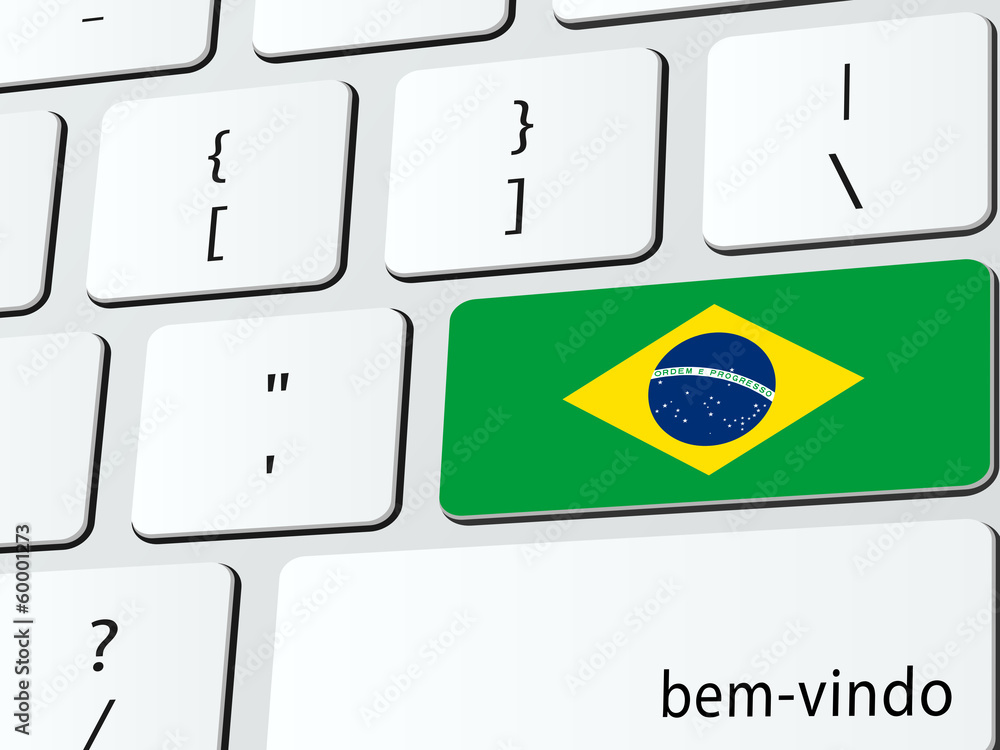 Welcome to Brazil computer icon keyboard