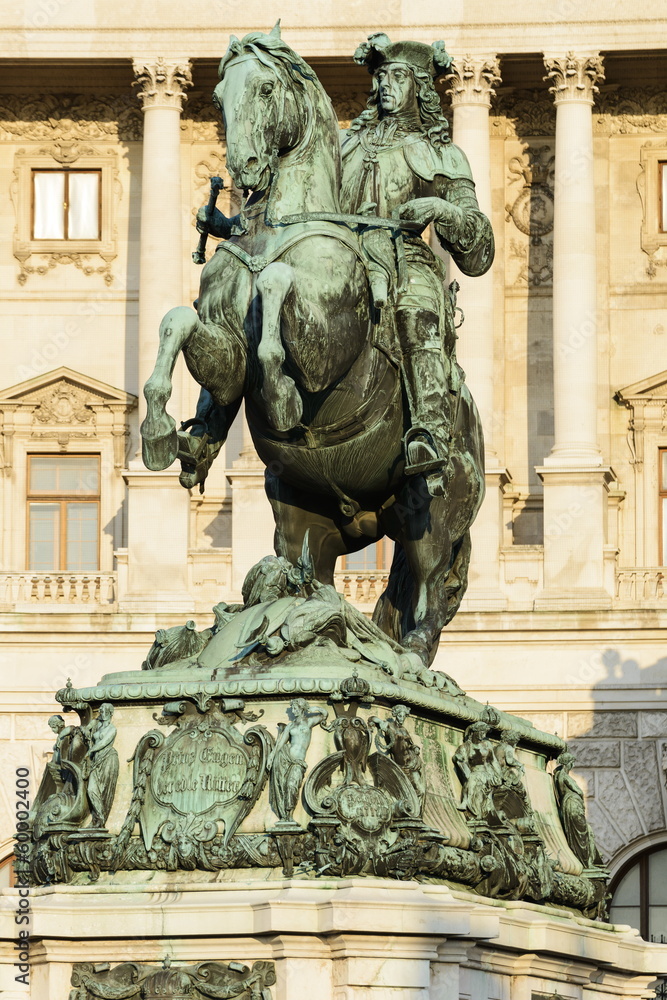 Prinz Eugen Reiterdenkmal in der Hofburg - Wien