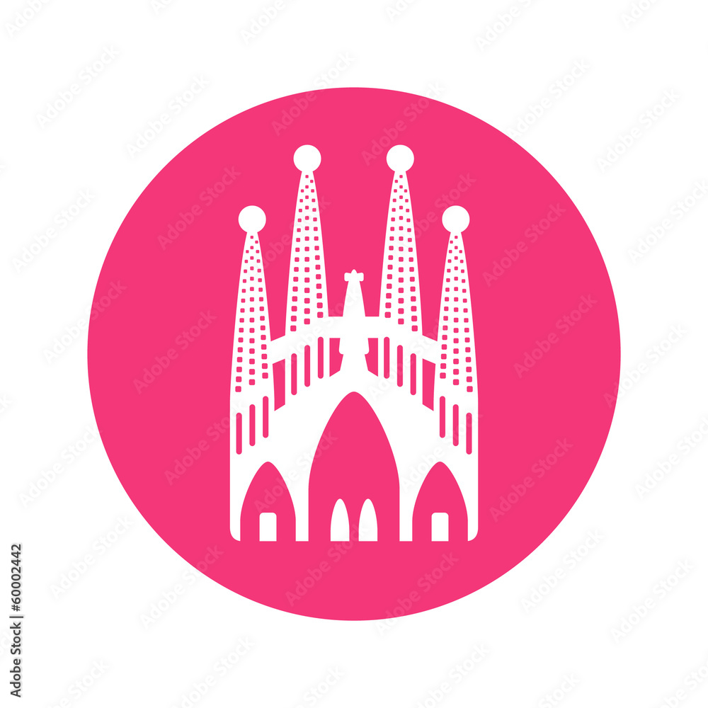 Fototapeta premium Sagrada Familia icon