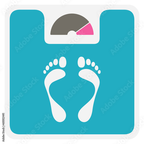 Weight scale vector icon