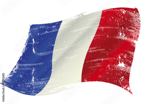 French flag grunge