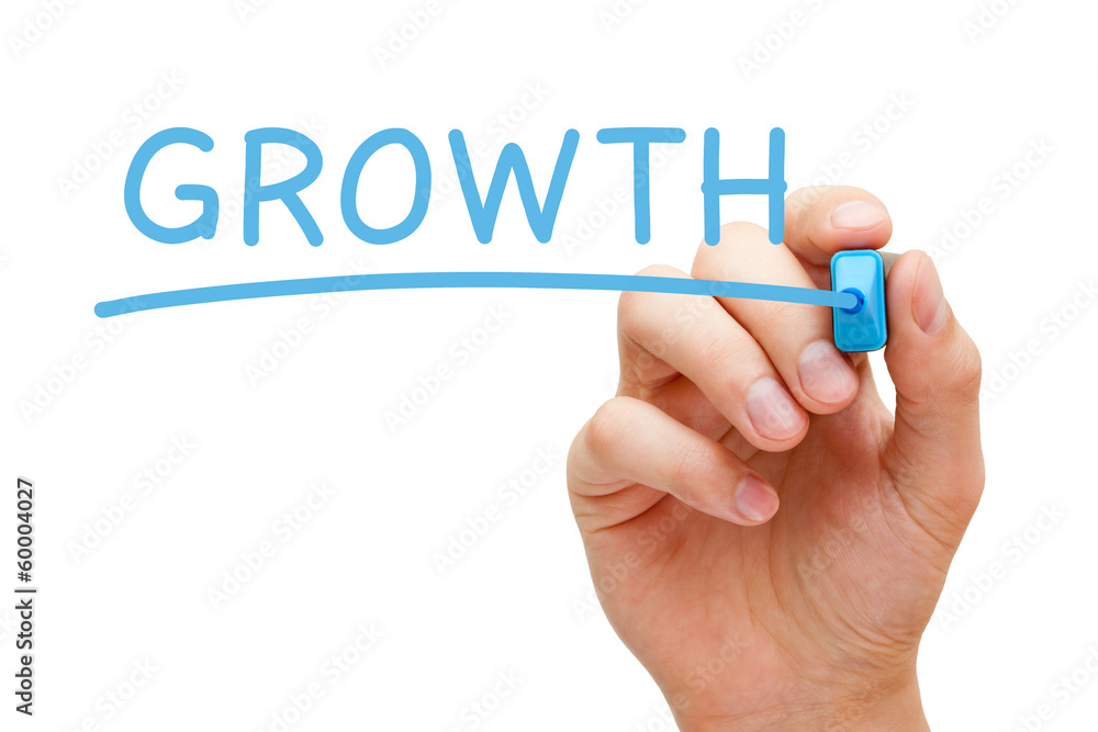 Growth Blue Marker Growth Blue Marker
