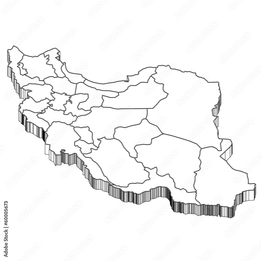 イラン　イラン地図　地図